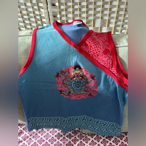 Vintage & Rare ITSUS Shoulder Crossover Tank - Women’s Size L - Picture 7 of 9